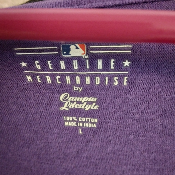 Colorado Rockies MLB Girls V-Neck Tee Size Large - Picture 3 of 5